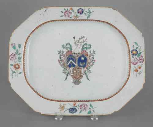 Appraisal: Chinese export porcelain armorial platter ca l w