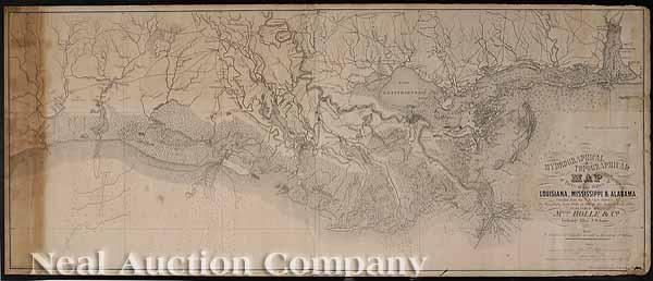 Appraisal: Hydrographical Topographical Map of Parts of the States of Louisiana