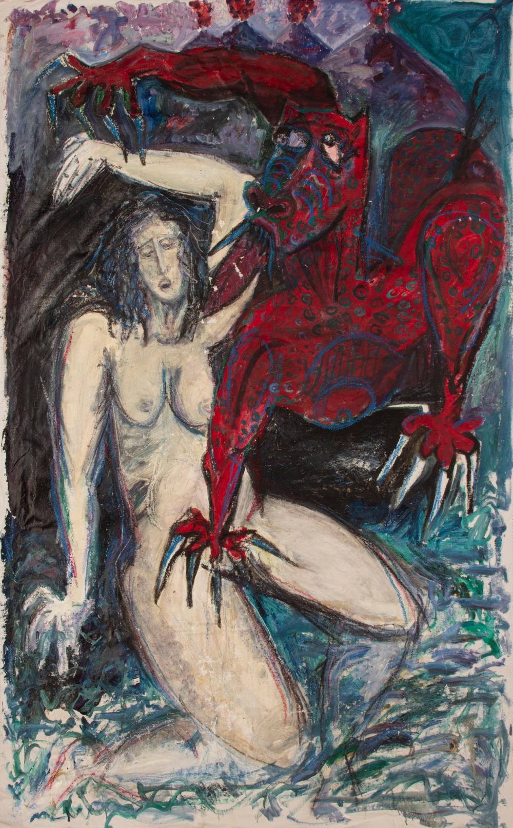 Appraisal: Mario Villa Nicaraguan New Orleans - Lady and the Devil