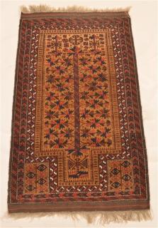 Appraisal: Antique Floral and Geometric Oriental Area Rug Antique Floral and