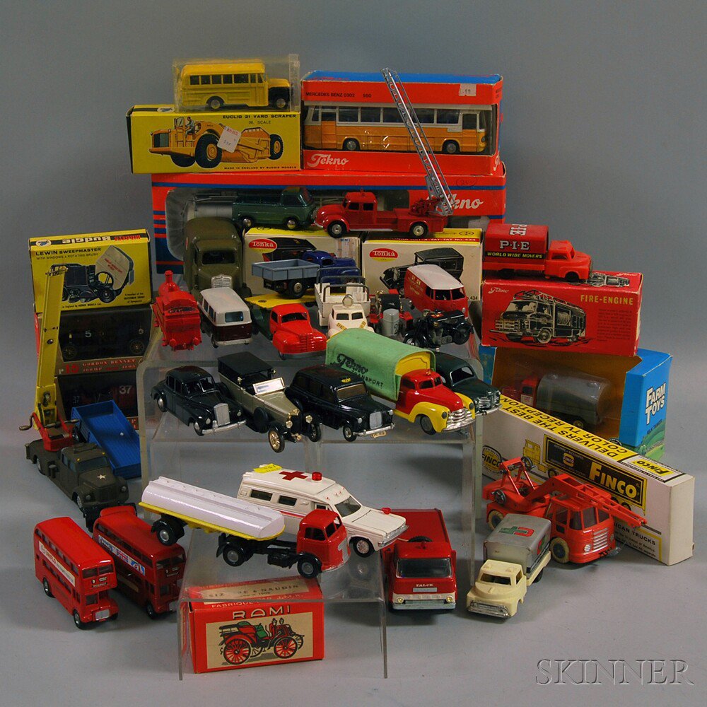 Appraisal: Approximately Fifty-two Assorted Mostly Die-cast Metal Toy Vehicles including two