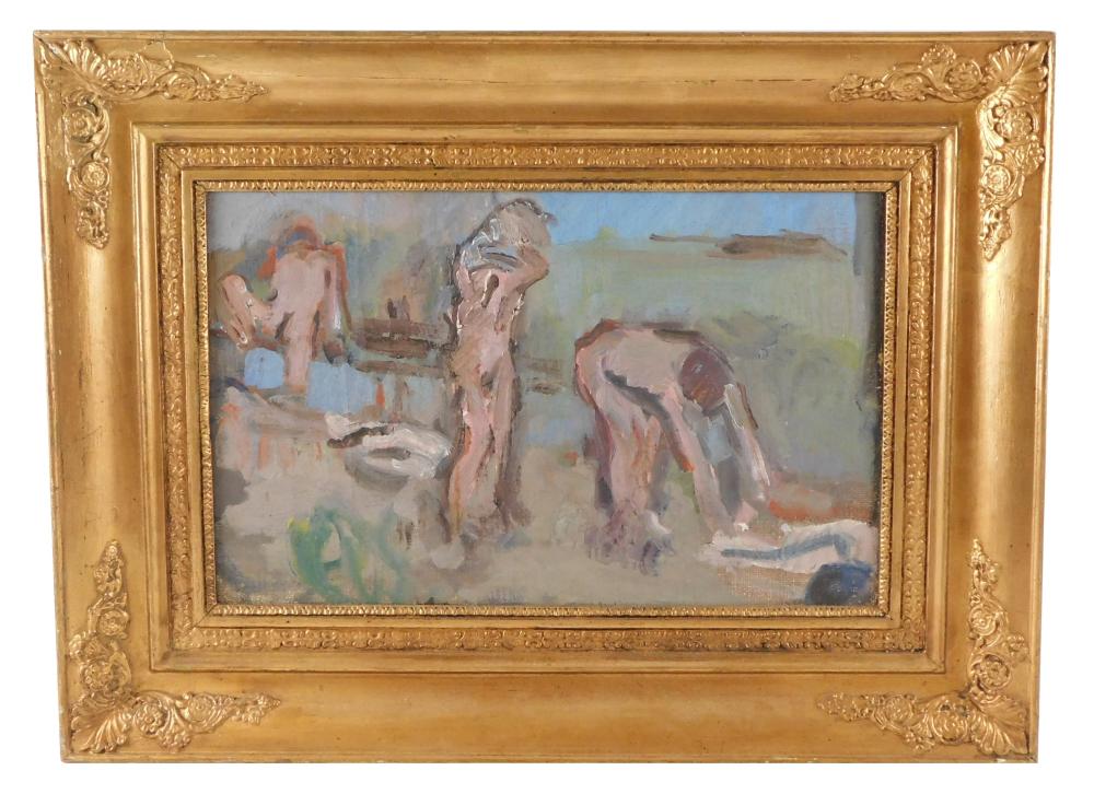 Appraisal: Attributed to Benny Cohn Danish American - At the Beach