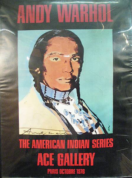 Appraisal: After Andy Warhol The American Indian Series Ace Gallery Paris