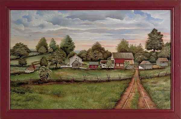 Appraisal: Franklin H Eshelman American th th c oil on canvas