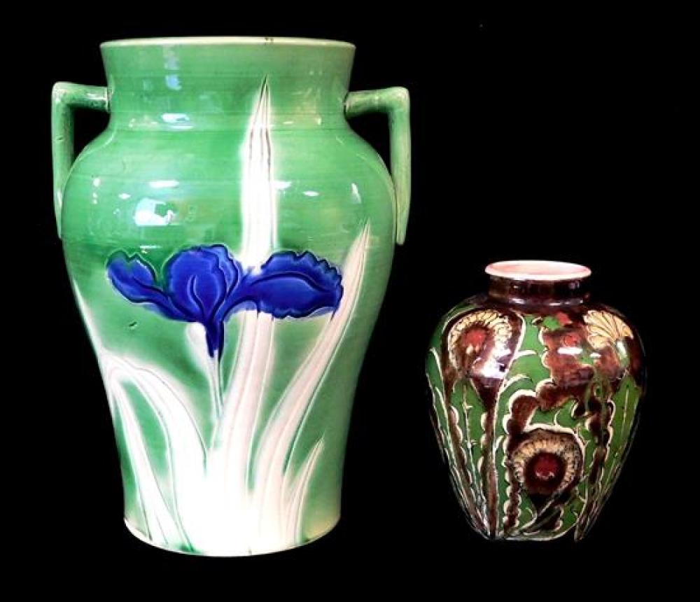 Appraisal: Two pieces of Art Nouveau ceramics including a Royal Bonn