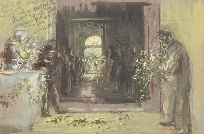 Appraisal: Lila de Nobili - Design for a Wedding Scene from