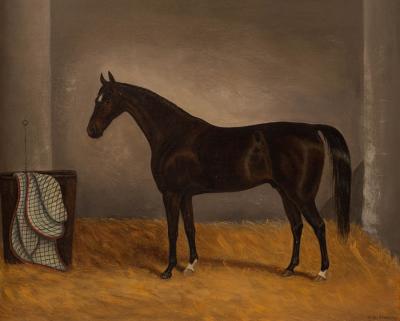 Appraisal: Samuel Geater Stearn - A Hunter in a Stable inscribed