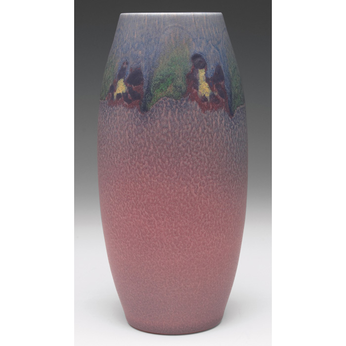 Appraisal: Rookwood vase matte glaze with a stylized floral design painted