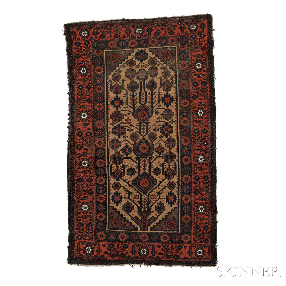 Appraisal: Baluch Rug Northeast Persia late th century the central tree