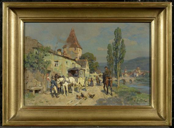 Appraisal: VELTEN WILHELM St Petersburg - Munich Landscape with a river