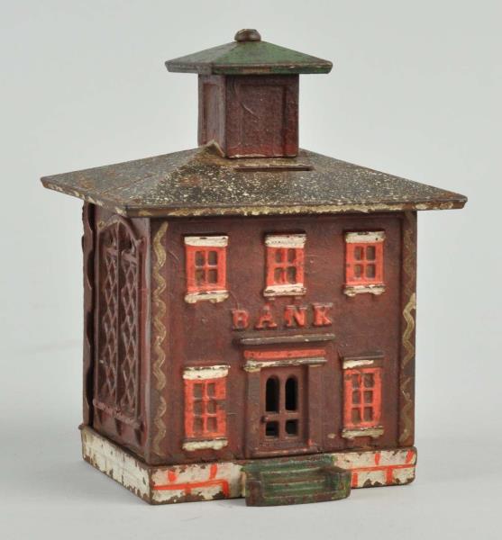 Appraisal: Building Bank Cast Iron Still Bank All original Nice mica