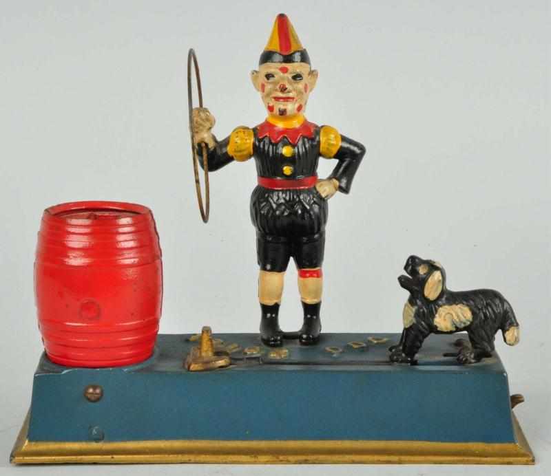 Appraisal: Cast Iron Trick Dog Mechanical Bank Description Manufactured by Hubley