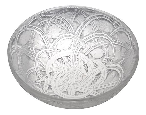 Appraisal: A RENE LALIQUE PINSONS PATTERN GLASS BOWLMODEL INTRODUCED