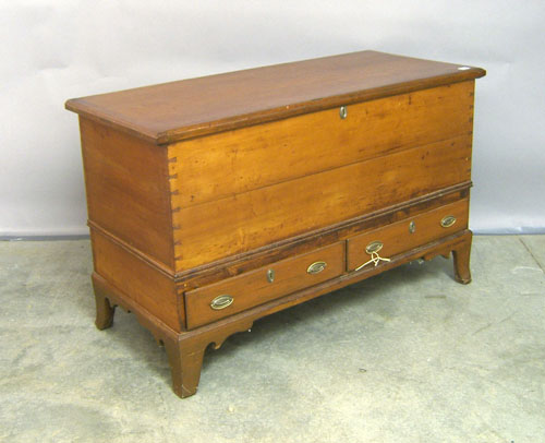 Appraisal: Pennsylvania cherry blanket chest early th c h w