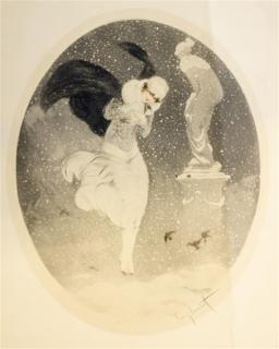 Appraisal: Louis Icart French Louis Icart French - Oiseaux dans la