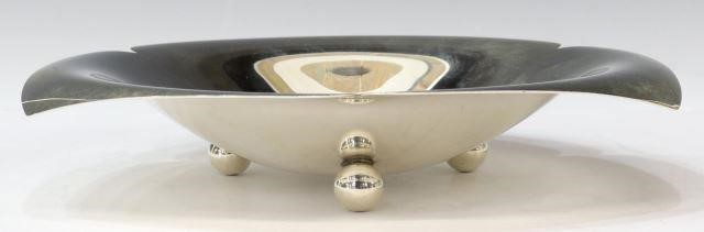 Appraisal: American modernist sterling silver bowl Tiffany Company Makers c -