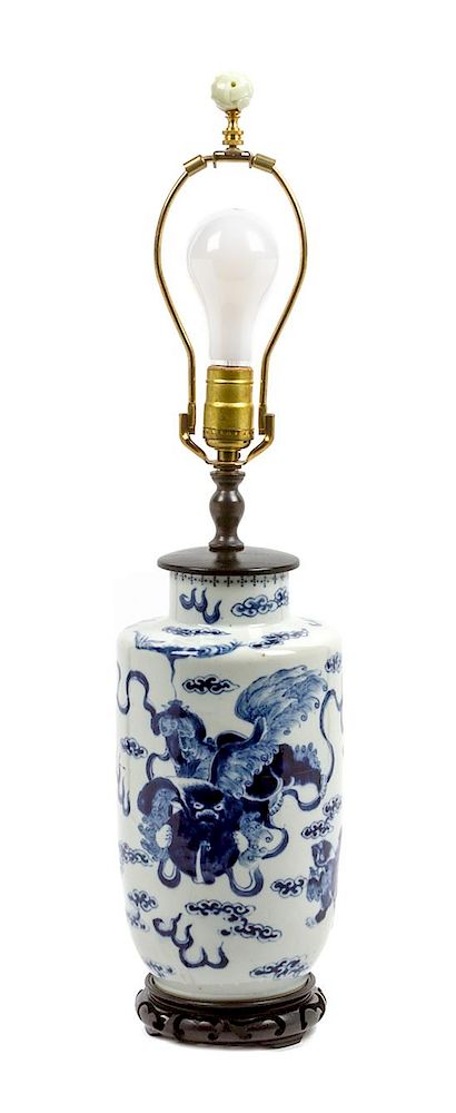 Appraisal: A Chinese Porcelain Vase Height overall inches A Chinese Porcelain