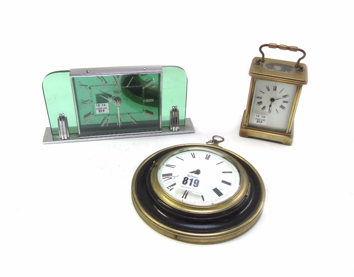 Appraisal: An early th century sedan clock with a later Imhoff