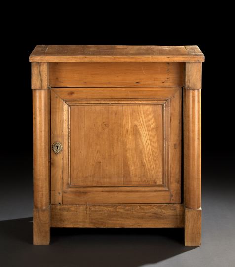 Appraisal: Provincial Empire Fruitwood Cabinet second quarter th century the rectangular