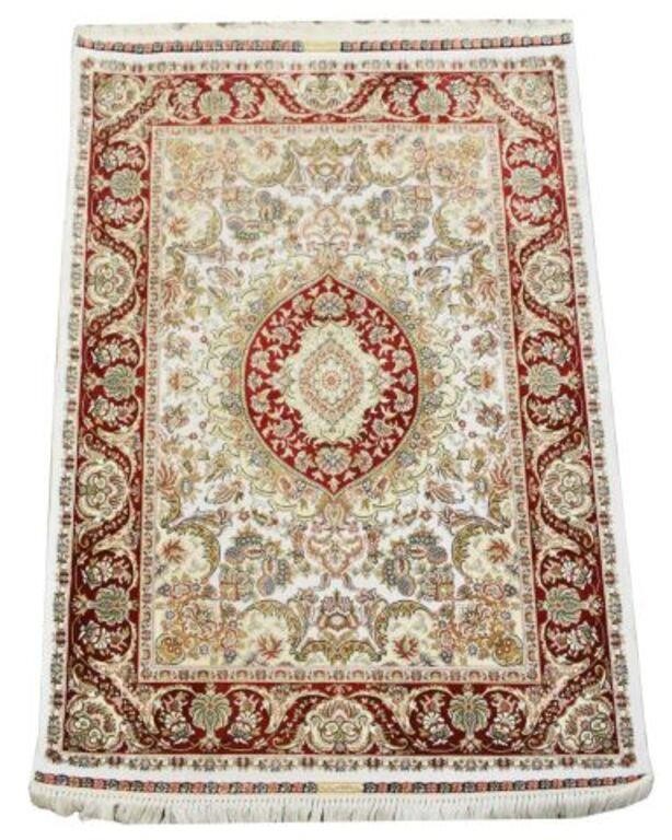 Appraisal: Hand-tied Persian rug approx ' l ' w