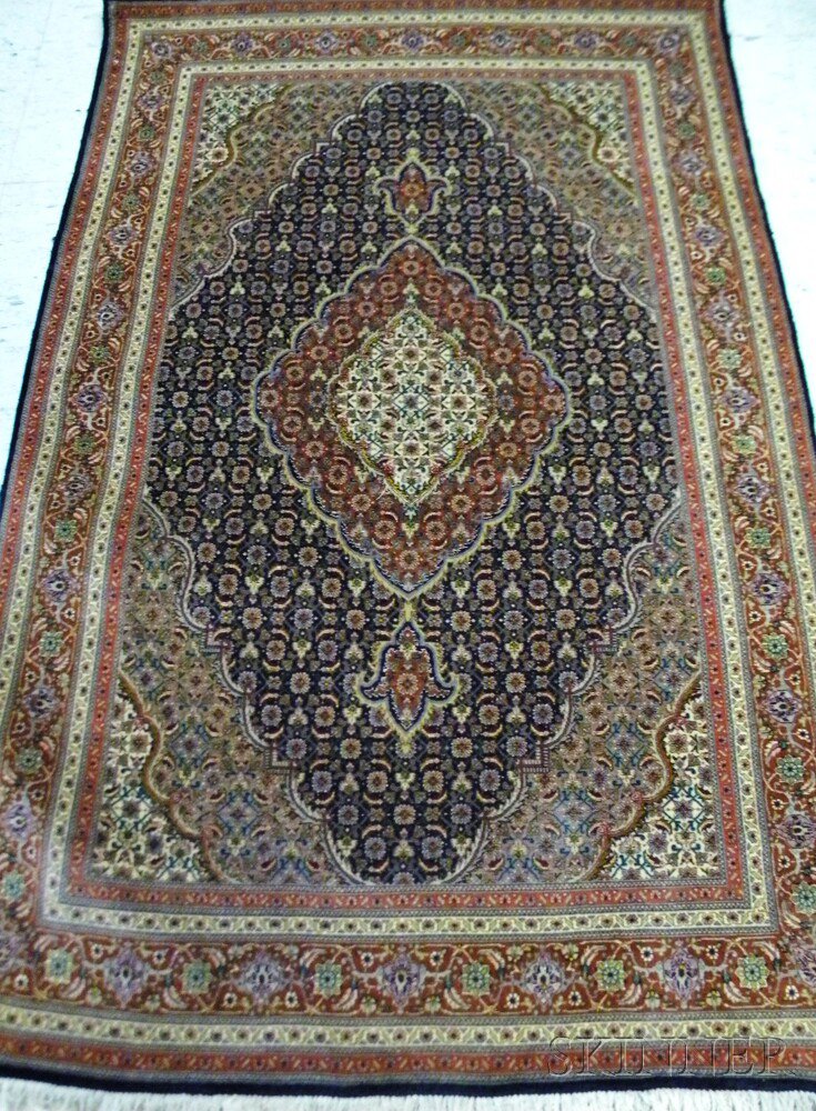 Appraisal: Tabriz Rug Northwest Persia th century the concentric ivory and