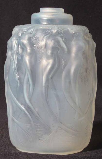 Appraisal: Lalique 'Sirens' pattern glass perfume burner circa H in PROVENANCE