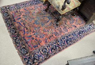 Appraisal: Hamaden Oriental rug wear ' x ' Hamaden Oriental rug