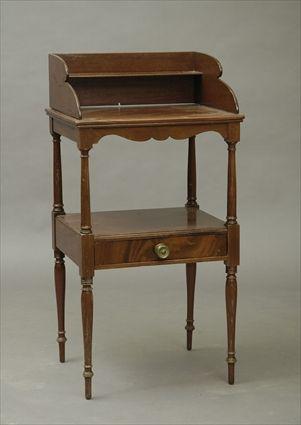 Appraisal: Federal-Style Mahogany Basin Stand x x in