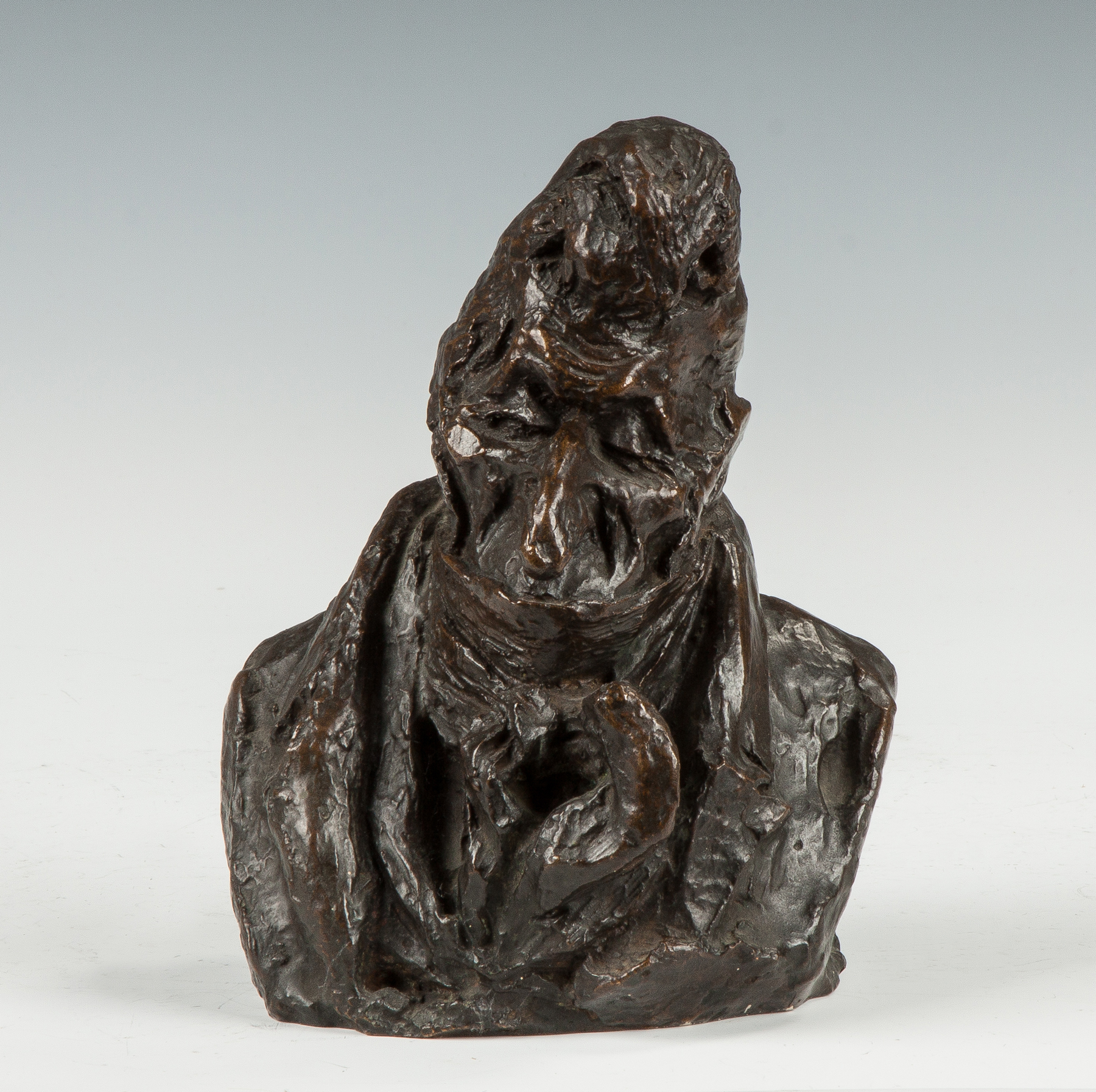 Appraisal: After Honore Daumier French - The Stupid One Bronze Bust