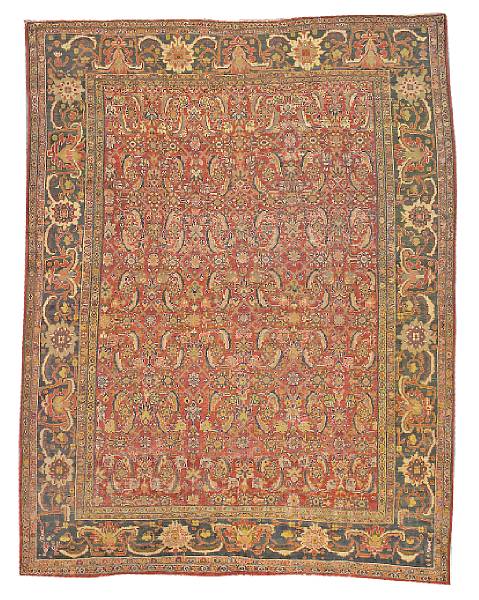 Appraisal: Ziegler Mahal carpet Central Persia late th century size approximately