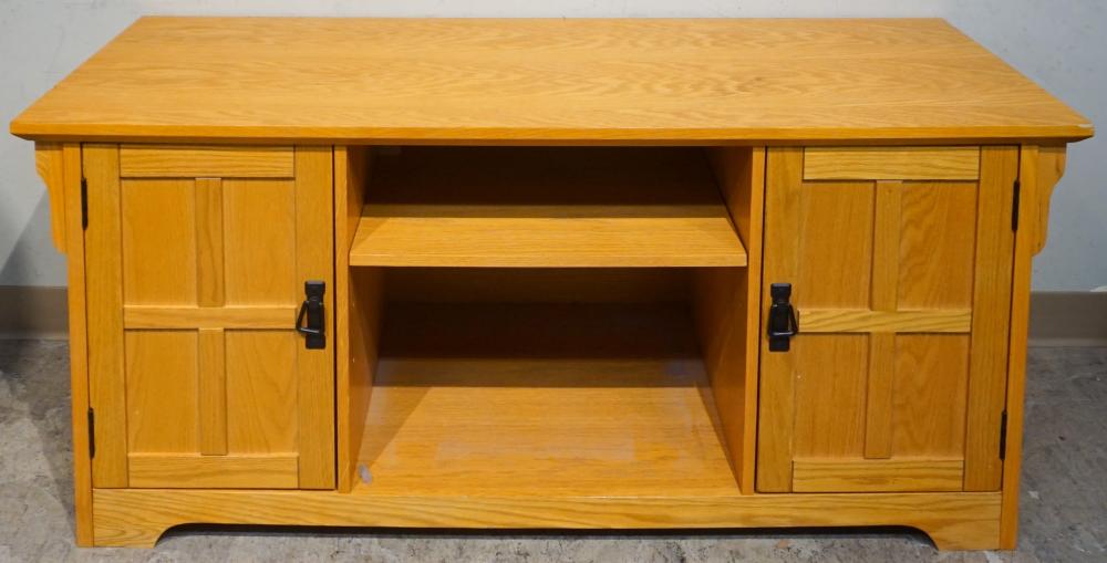 Appraisal: Contemporary Oak Entertainment Console x x in x x cm