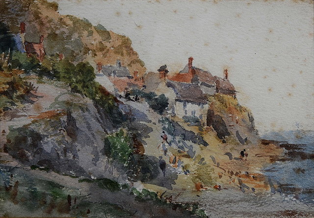 Appraisal: George Weatherill British - Runswick Bay Yorkshire inscribed Runswick by