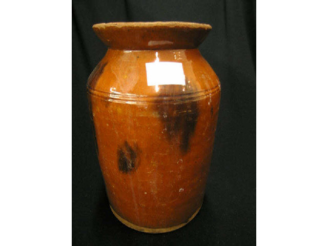 Appraisal: Early Redware Pottery Crock