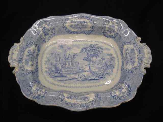 Appraisal: Ridgway Ironstone Transferware Serving Dish ''Oriental'' pattern '' x ''