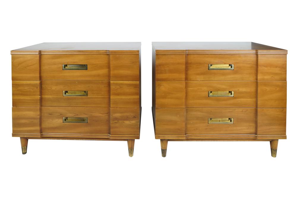 Appraisal: PAIR OF JOHN WIDDICOMB CHESTSstamped to drawer interior each with