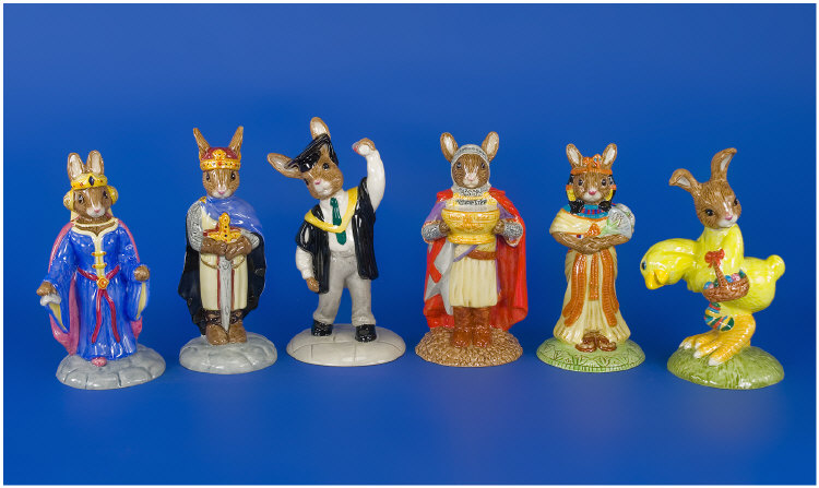 Appraisal: Royal Doulton Bunnykins Collection Of Six Figures Comprising Ankhesenamun DB