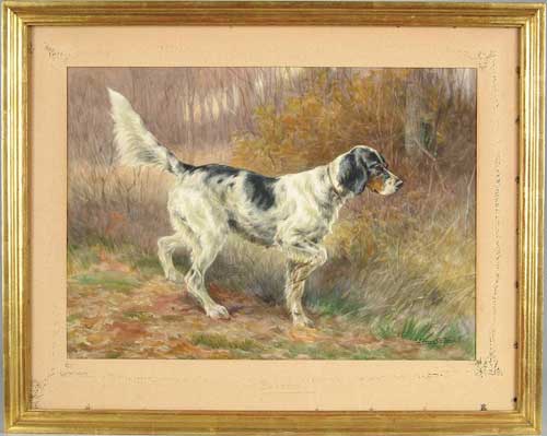 Appraisal: EDMUND HENRY OSTHAUS American - SETTER ON POINT Fine large