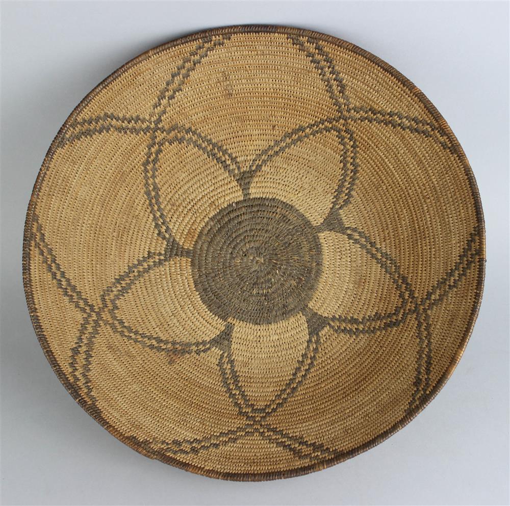 Appraisal: NATIVE AMERICAN BASKETRY BOWL APACHE dia in