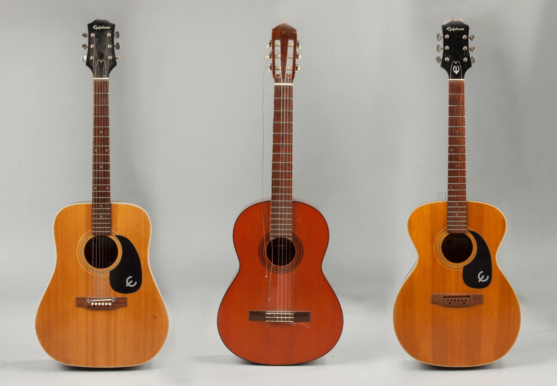 Appraisal: Two Epiphone Acoustic Guitars Yamaha Serial