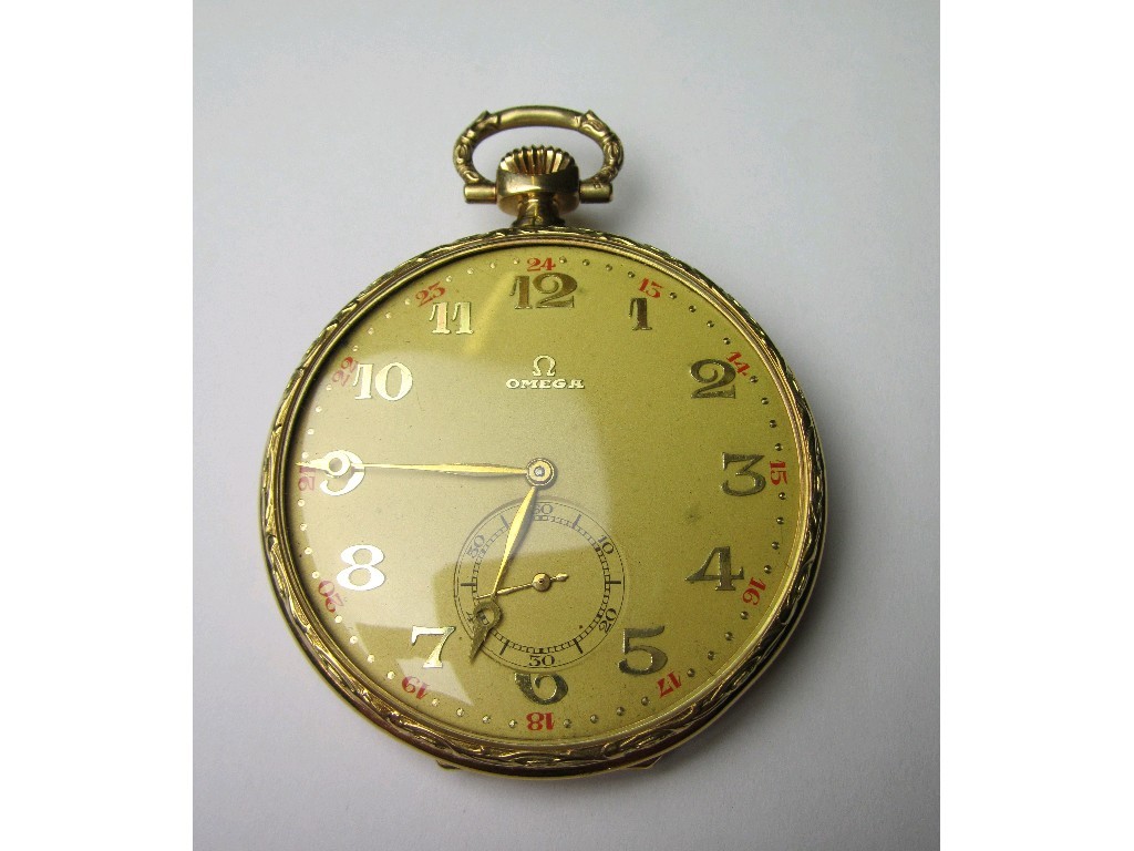 Appraisal: Gents ct gold cased Omega pocket watch with Champagne dial