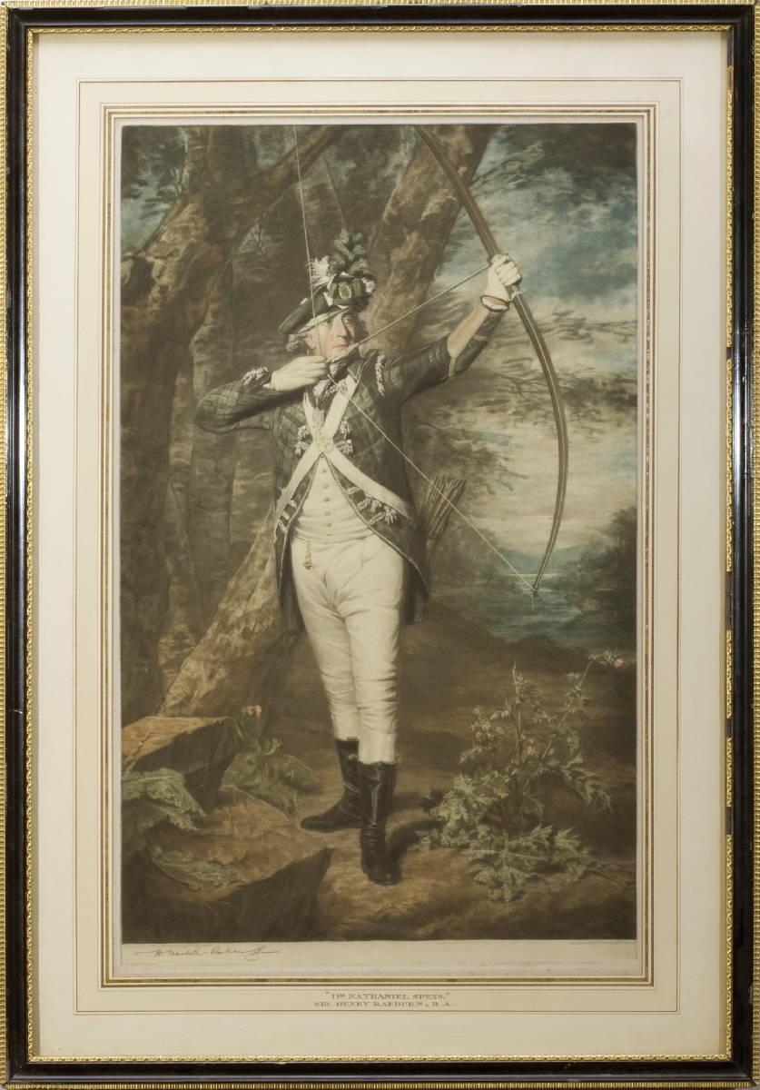 Appraisal: DR NATHANIEL SPENS IN THE UNIFORM OF A SCOTTISH ARCHER