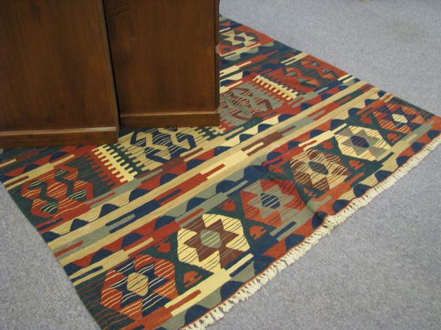 Appraisal: Turkish Kilim all-wool rug ' x ' hand woven