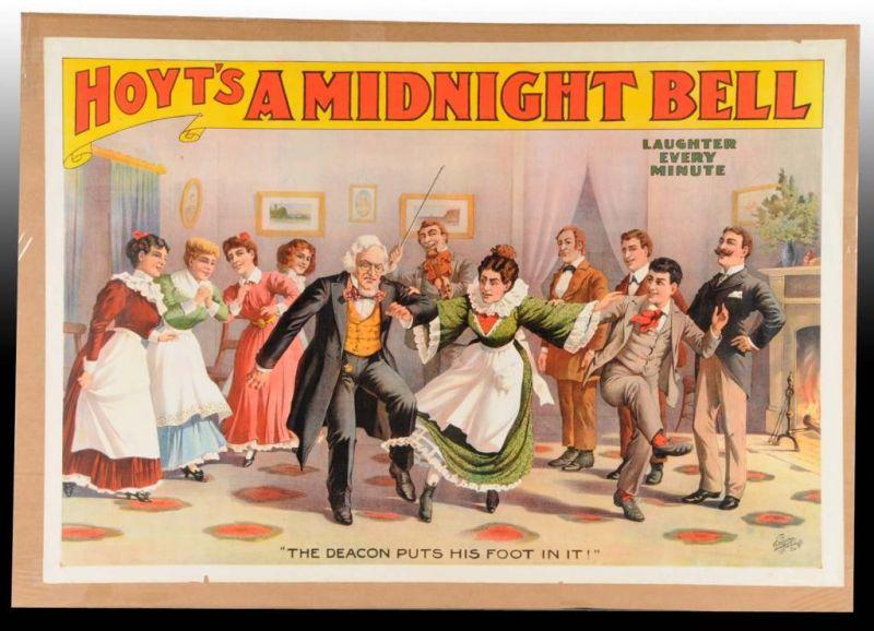 Appraisal: A Midnight Bell Paper Litho Theatre Poster Description Circa Only