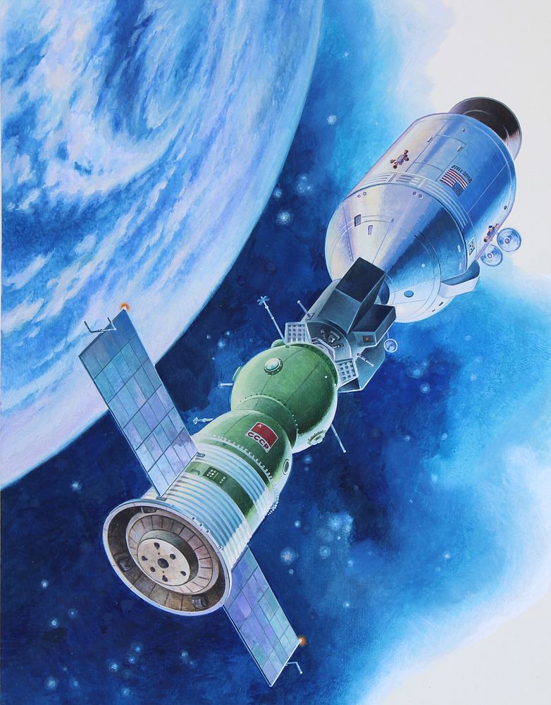 Appraisal: Vladimir Beilin th C Apollo-Soyuz Docking Vladimir Beilin Russian th