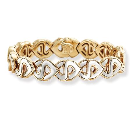 Appraisal: Two-Color Gold Bracelet Marina B Estimate -