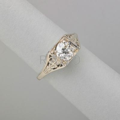 Appraisal: ART DECO STYLE DIAMOND RING OEC diamond approx ct in