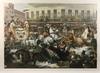 Appraisal: LARGE FOLIO CHROMOLITHOGRAPH - 'Barnum's Museum Broadway at Fulton Street