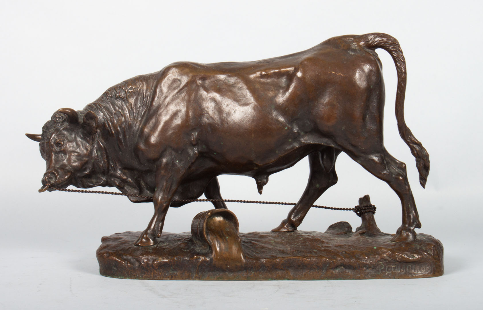 Appraisal: Comolera Angry Bull bronze Paul Comolera French - Angry bull