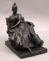 Appraisal: George van der Straeten Belgian - Belle Epoque Woman Bronze