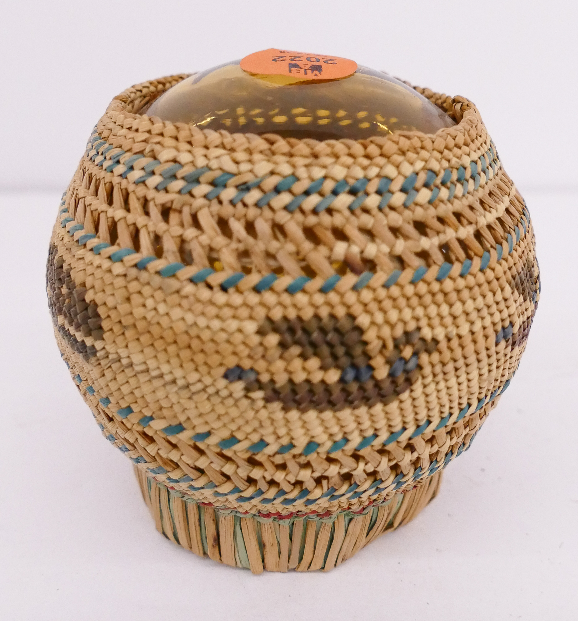 Appraisal: Old Makah Basketry Covered Fish Float- ''